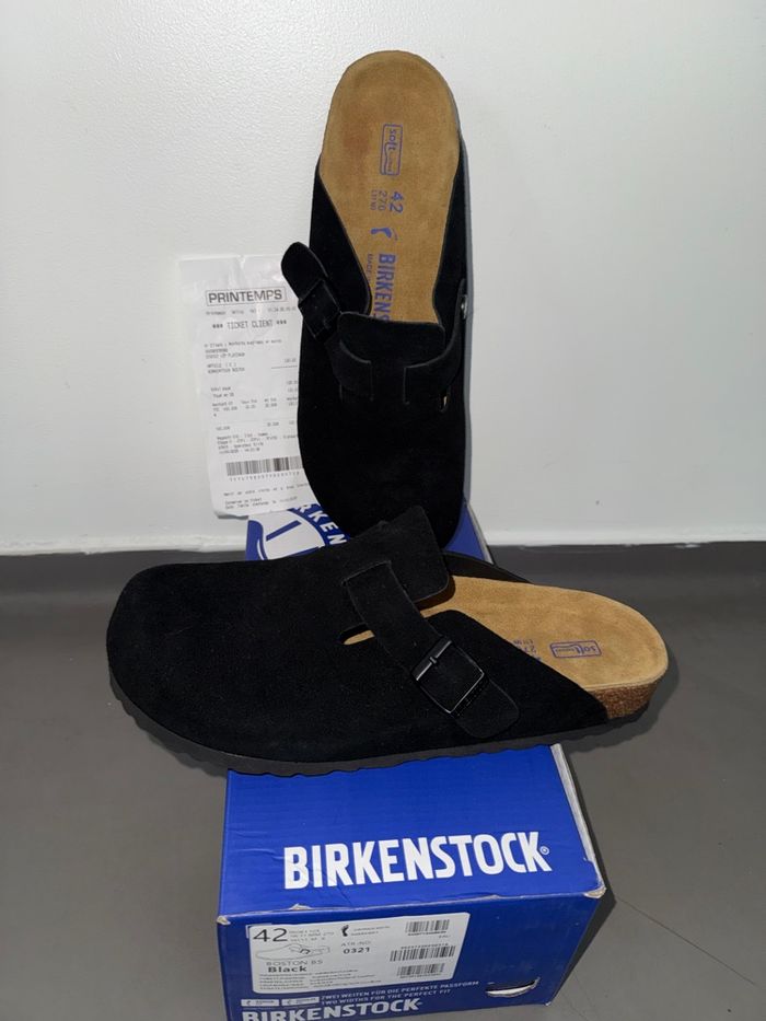 Sandales Birkenstock Boston noir taille 42 - photo numéro 3