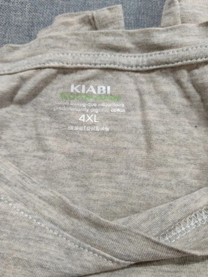 C55 t-shirt beige kiabi 4XL - photo numéro 3