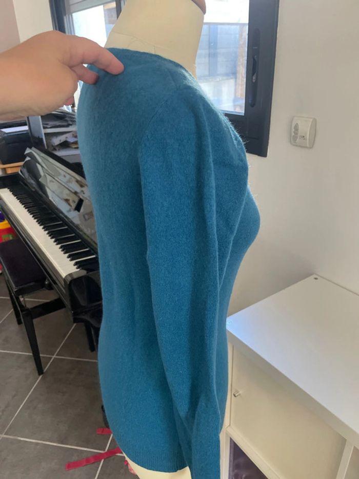 Pull en cachemire bleu - photo numéro 5