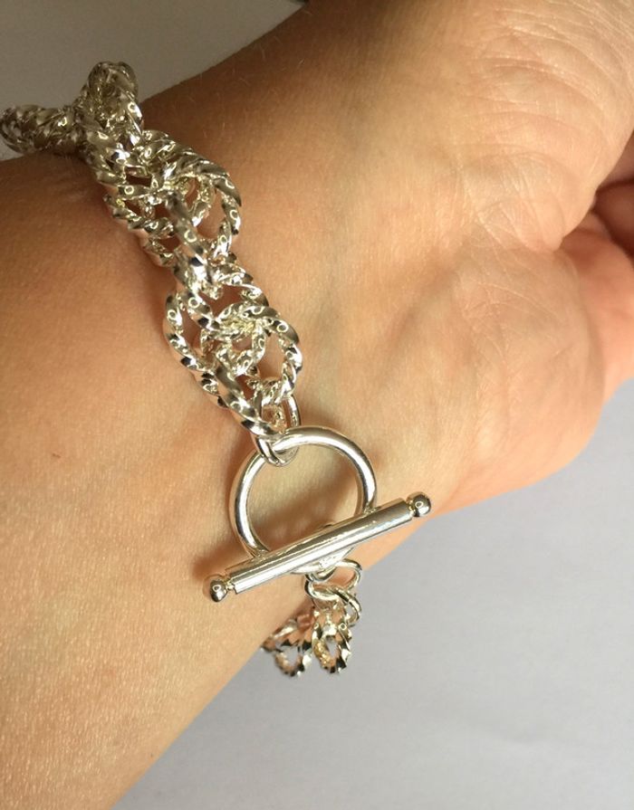 Bracelet en plaqué argent - photo numéro 4
