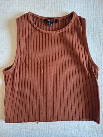 Crop top Jennifer débardeur marron