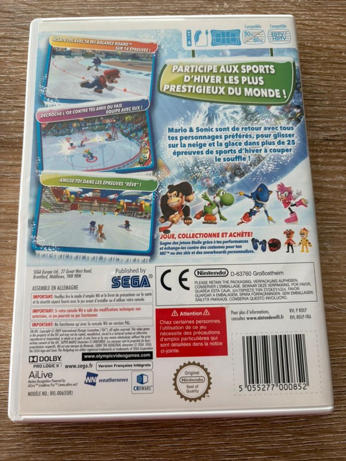 Mario et sonic aux jeux olympiques d’hiver nintendo wii - photo numéro 3