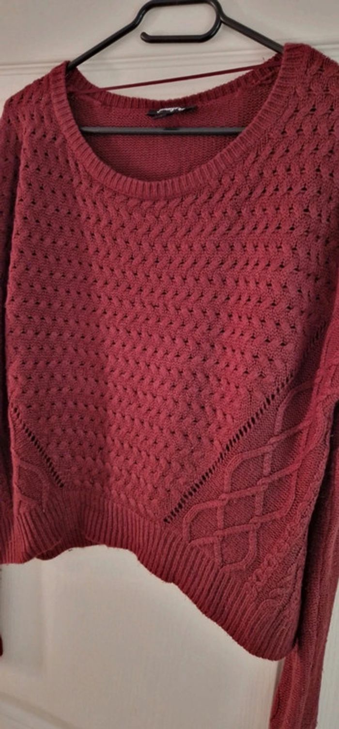 Pull Jennyfer bordeaux - photo numéro 6