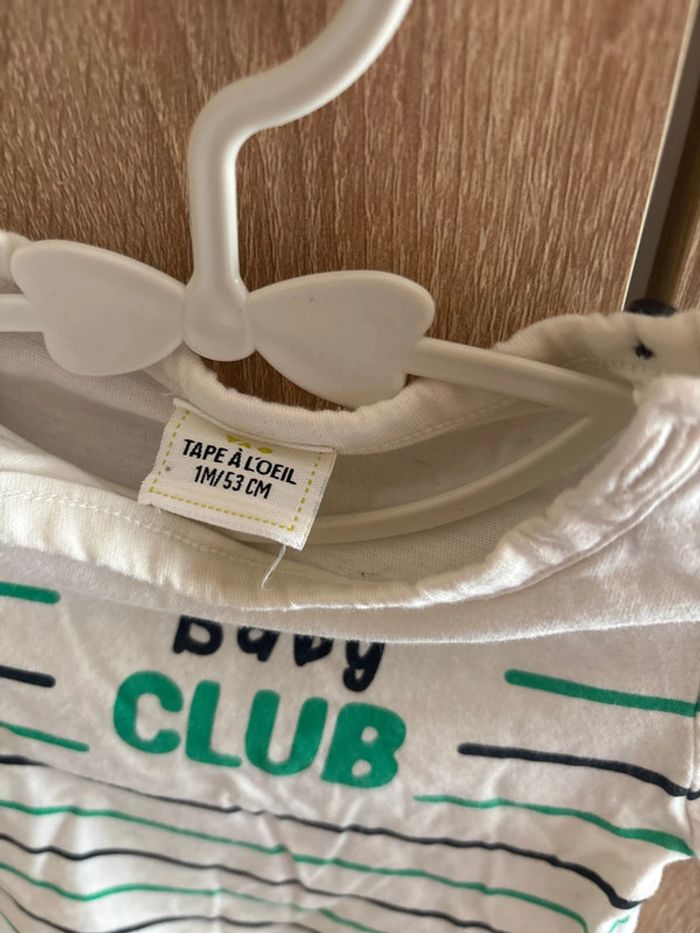T shirt manches longues 1 mois - photo numéro 2
