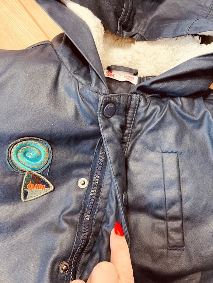 Taille 2 ans manteau 2 en 1 garçon DPAM bleu marine 💙 - photo numéro 8