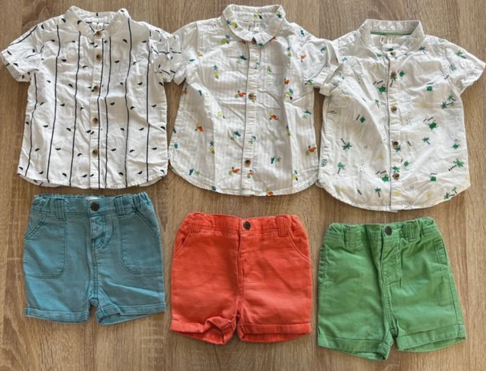 Lot vêtements bébé garçon été 6 mois - photo numéro 2