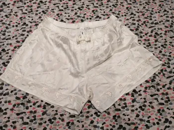 Shorty Lady de Paris 38 chanvre et dentelle