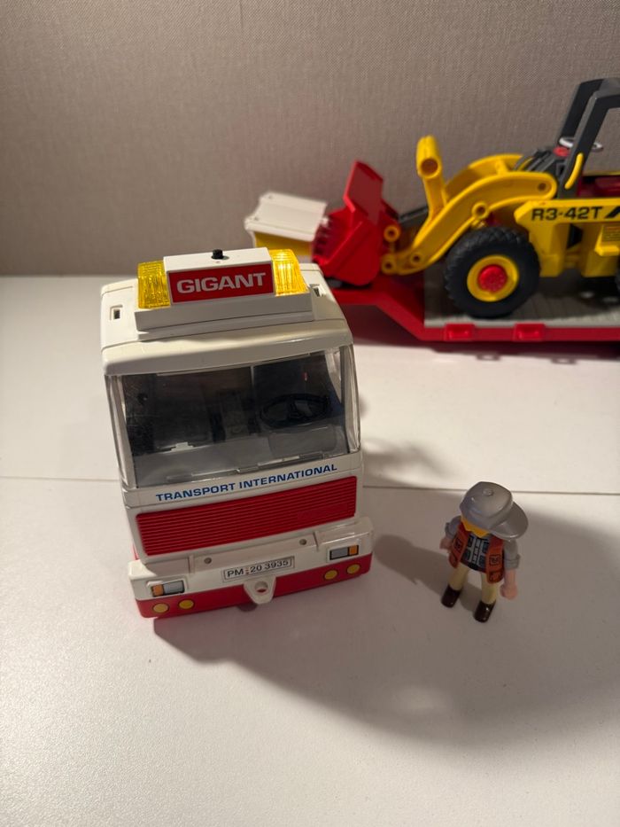 Camion porte char bulldozer Playmobil - photo numéro 4