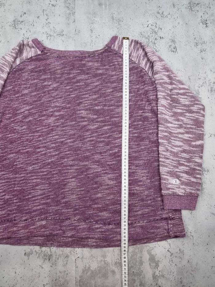 Pull col rond Champion mauve, XL femme - photo numéro 5
