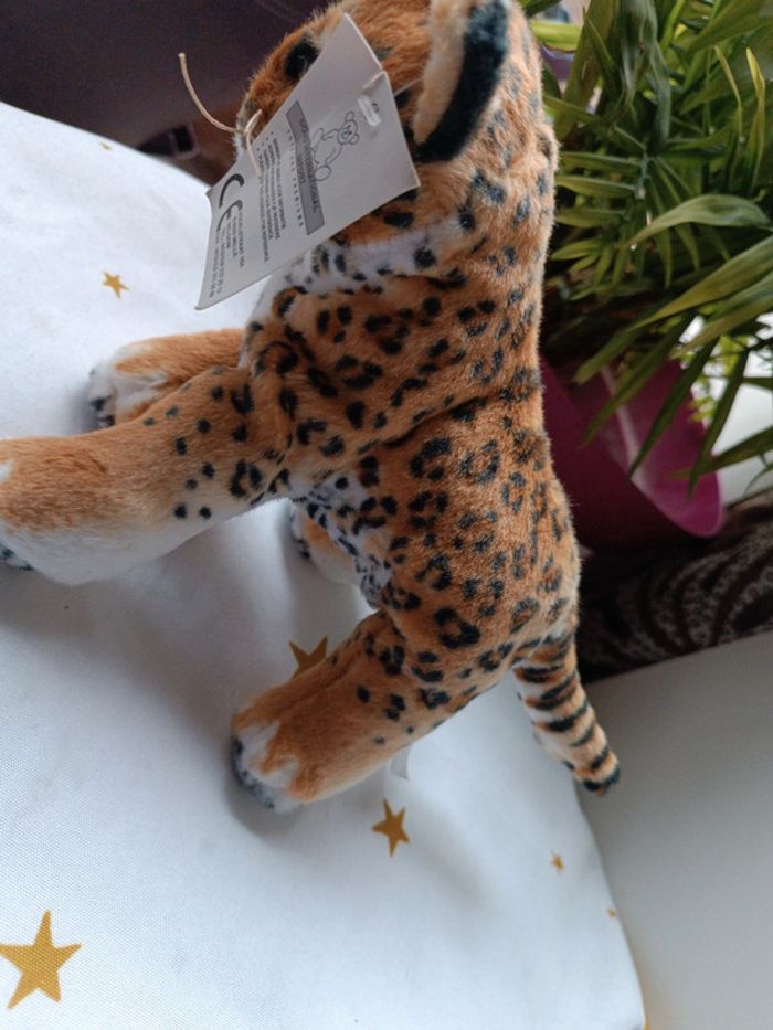 Peluche plush Teddy jaguar animal animaux pet Real bille doho international réaliste small petite - photo numéro 8