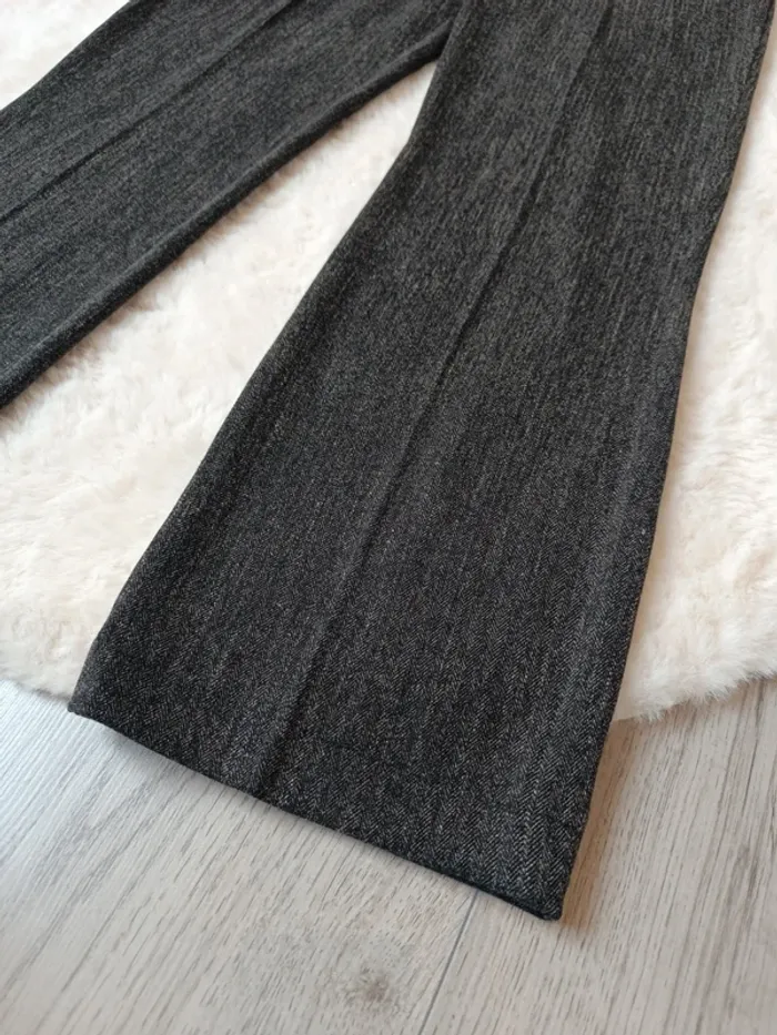 Pantalon droit gris anthracite – Coupe classique – T. 40 - photo numéro 6