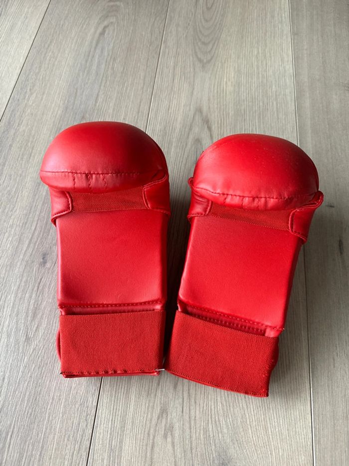 Mitaines Karaté sans pouce rouge Adidas T. XL - photo numéro 2