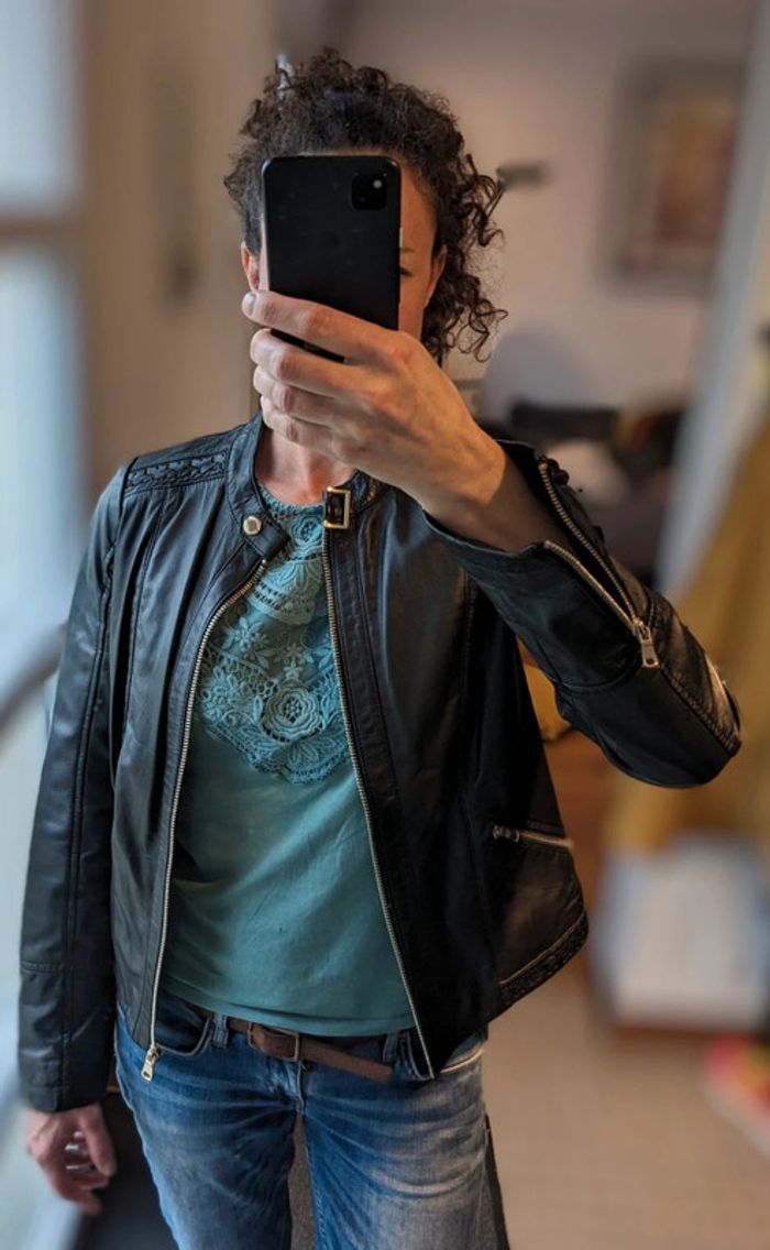 Veste cuir de mouton S - photo numéro 2