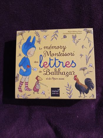 Le memory Montessori des lettres de Balthazar