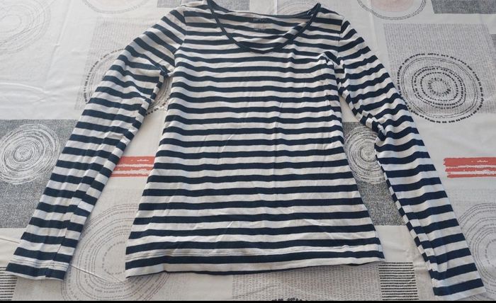 Tee-shirt manches longues rayé