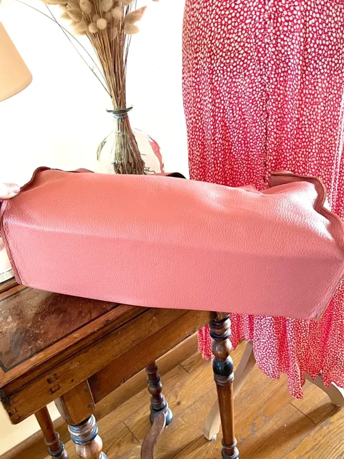 Sac en Cuir Rose de Qualité – Élégance et Couleur - photo numéro 14