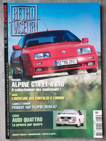 Rétroviseur n°185 - Alpine GTA et A610
