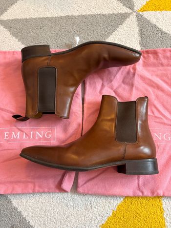 Bottines en cuir marron Emling Taille 37 1/2