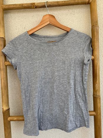 t shirt uni gris