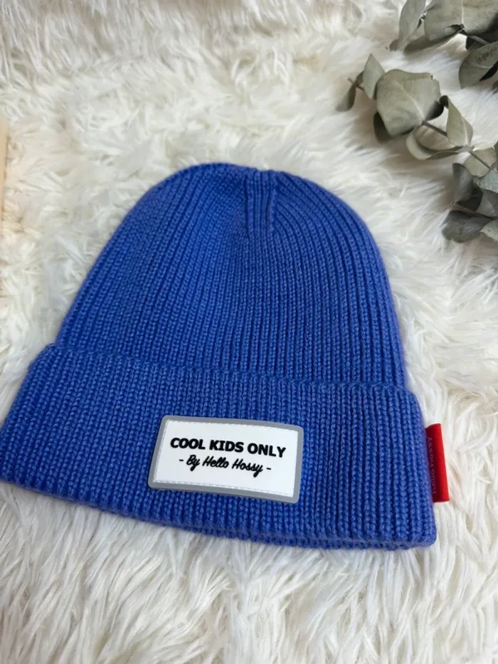 Bonnet pop purple hello Hossy cool kids only taille 9-18 mois - photo numéro 2