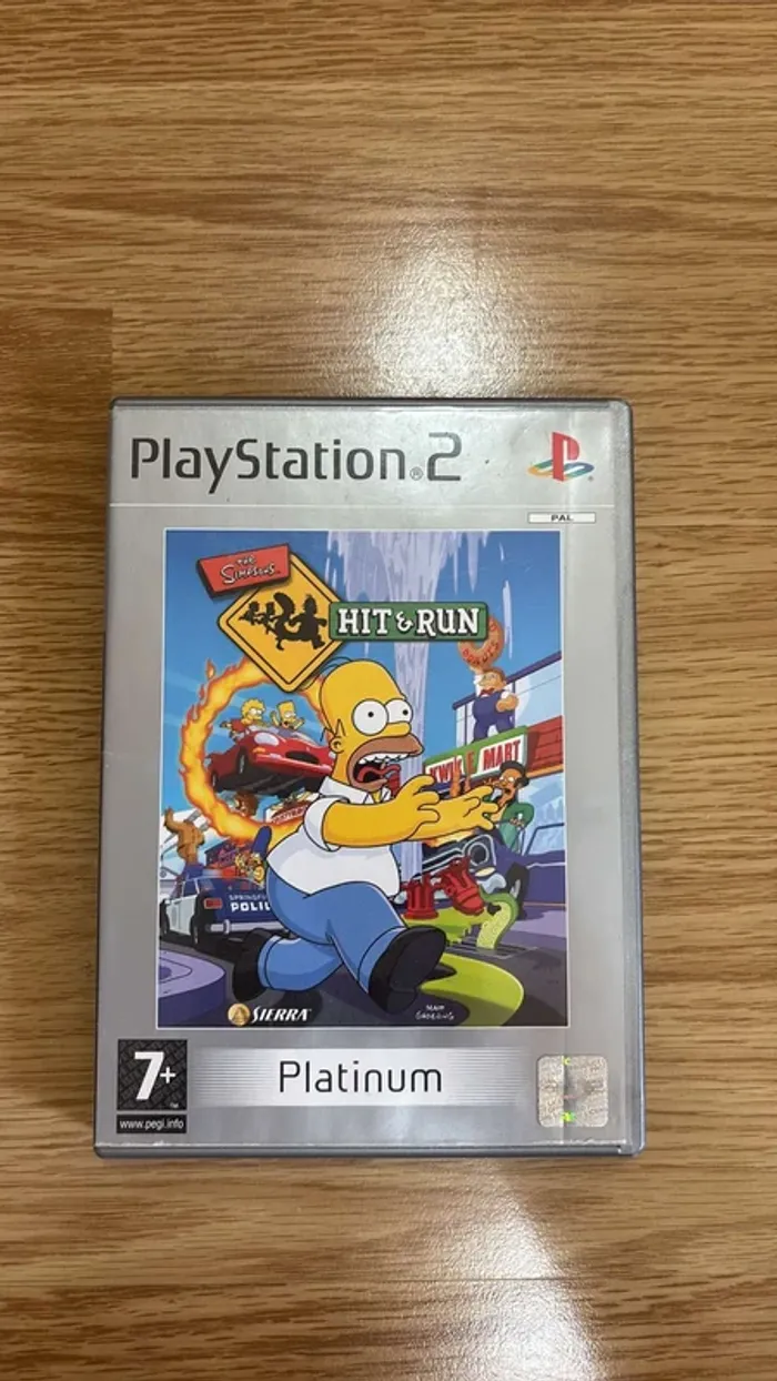 Boitier vide PS2 The Simpsons Hit & Run