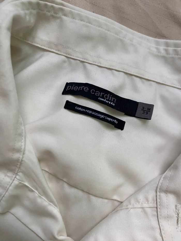 Chemise blanche Pierre Cardin (taille M / col 39) - photo numéro 3