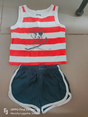 Ensemble short 6mois/68cm in extenso 
Réduction jusqu'à -60%