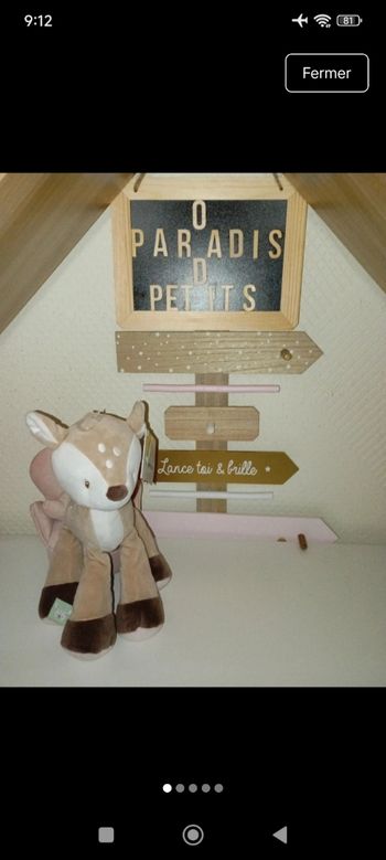 Peluche Fanny le faon nattou