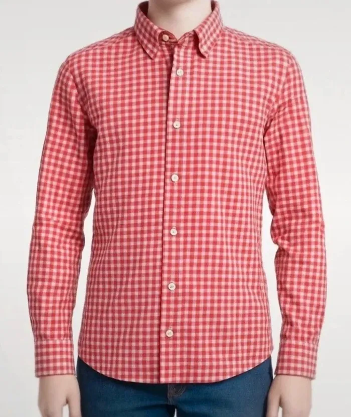 Chemise Tommy Hilfiger garçon 14 ans – carreaux rouge & blanc