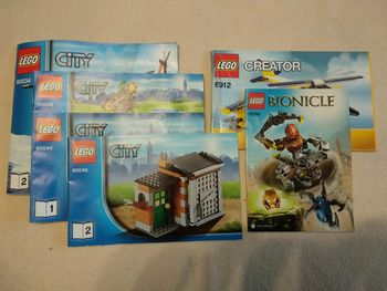 6 livrets notice instructions Lego 