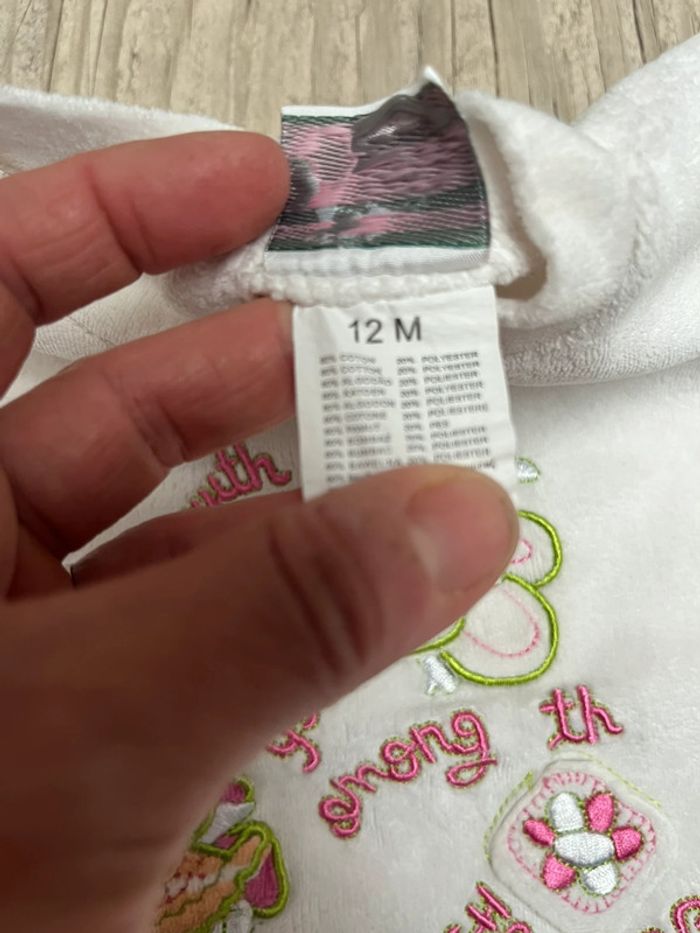 Haut en velours taille 12 mois - photo numéro 2