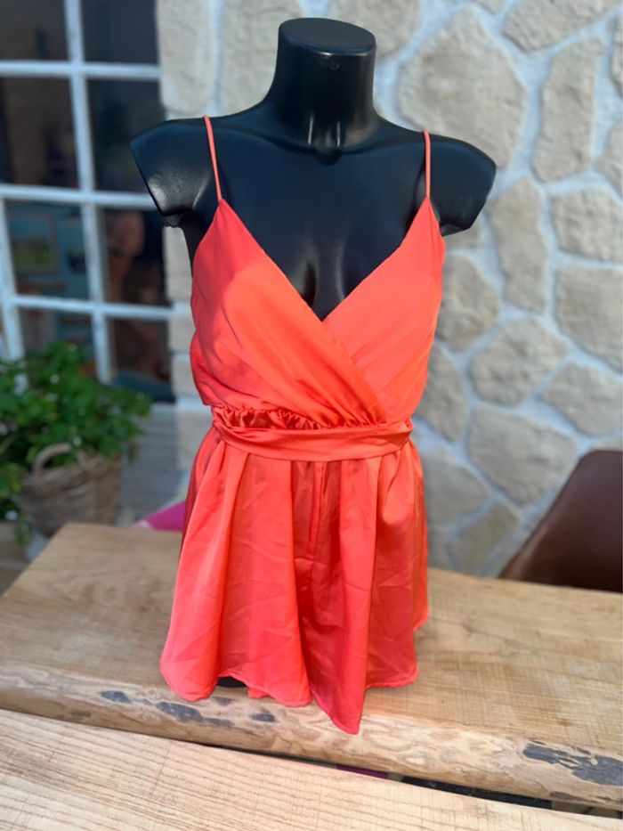 Combishort combi satin femme new collection taille S M T.U été bretelles - photo numéro 3