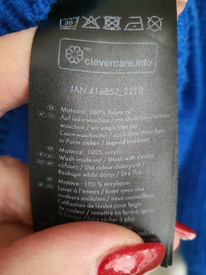 Pull bleu électrique - photo numéro 5