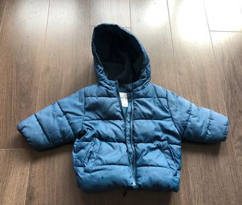 Manteau doudoune chaud 12 mois bleu marine