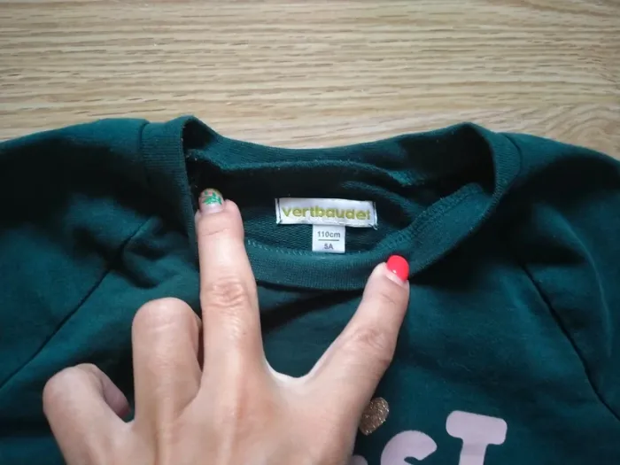 Robe pull. Manches longues. Verte. Vertbaudet.
Taille 5 ans - photo numéro 5
