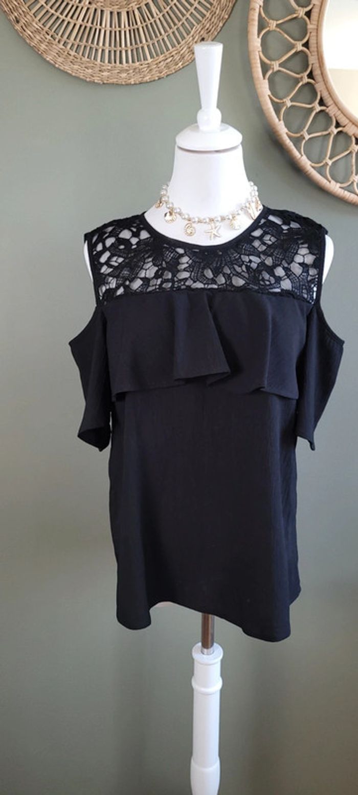 Blouse épaules dénudées Bilin Taille L - photo numéro 3