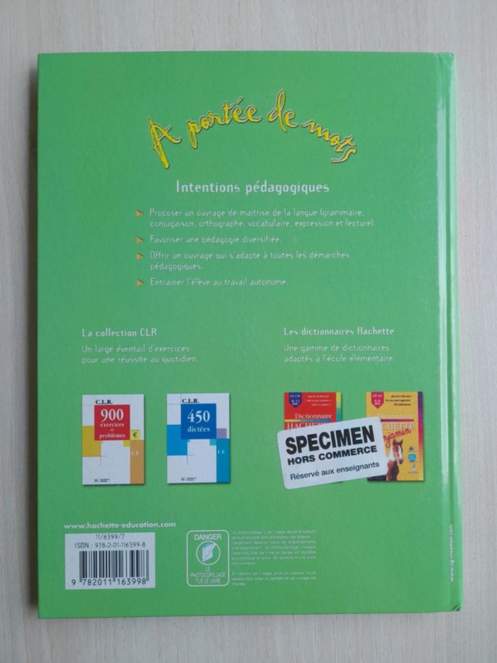 Livre À portée de mots CE1 - photo numéro 2