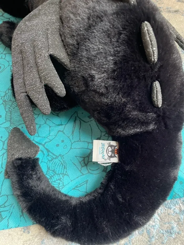 Peluche Jellycat Onyx Dragon Large 🐉🖤 - photo numéro 6