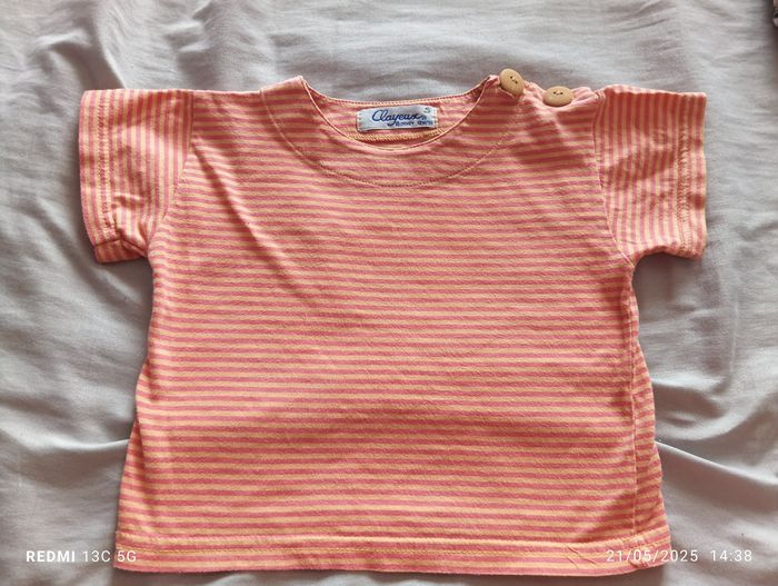 T-shirt manches courtes Clayeux taille 18 mois