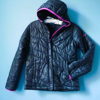 Doudoune Fille columbia 10 ans sport montagne noir rose TBE
