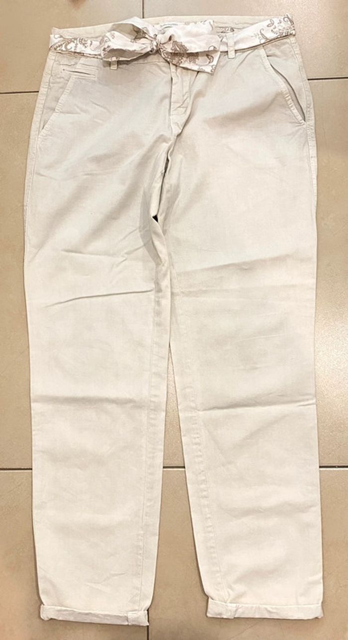 Pantalon Avec Ceinture À Nouer Taille 36 - photo numéro 5