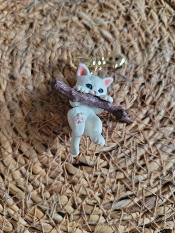 Broche petit chat joueur.