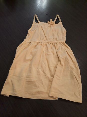 Robe jaune bretelles fines - kiabi 5 ans