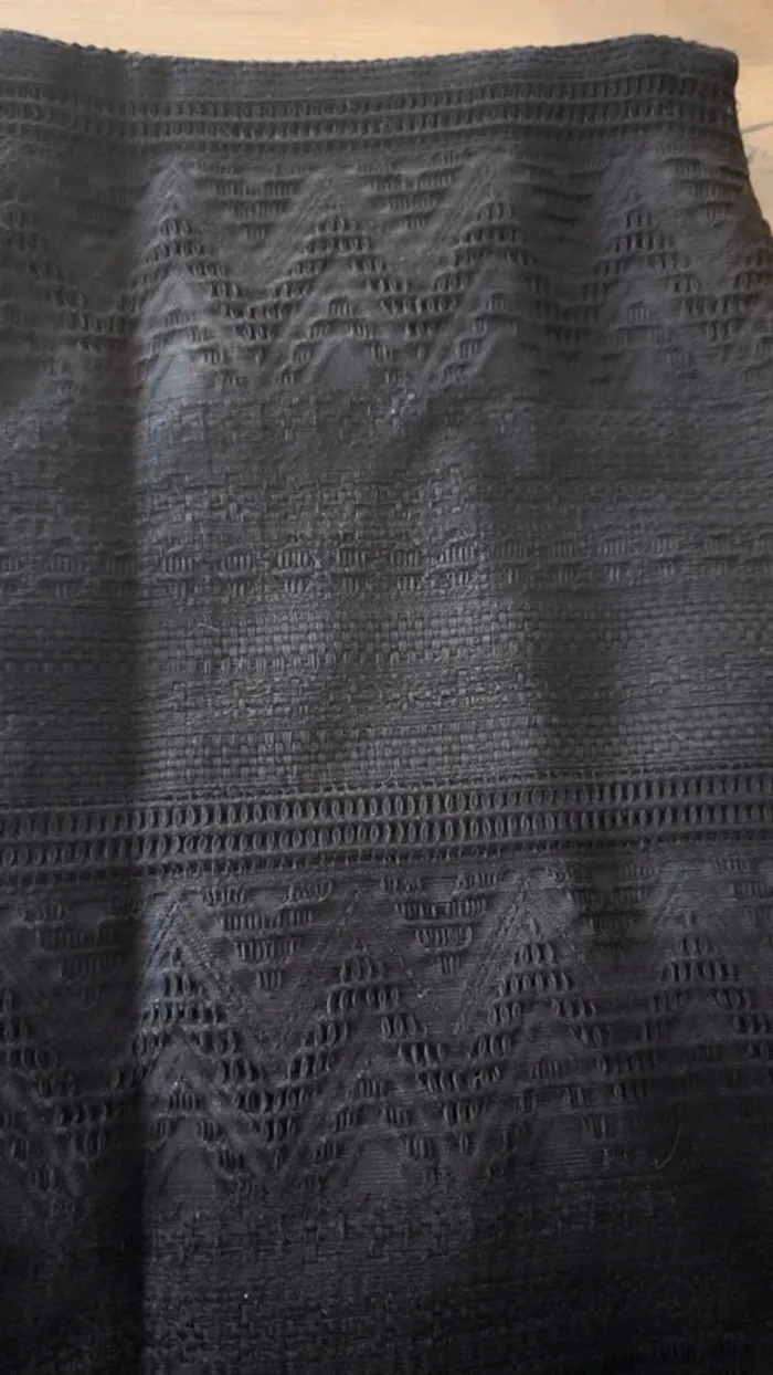 Jupe noir tissu ethnique tendance - photo numéro 3