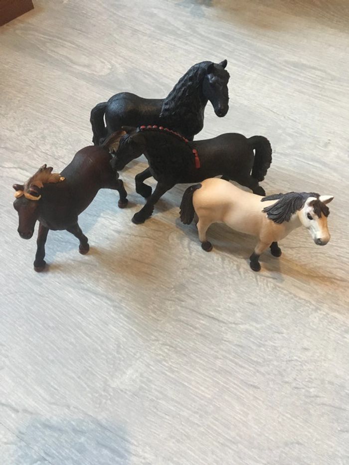 Schleich lot chevaux équitation cheval