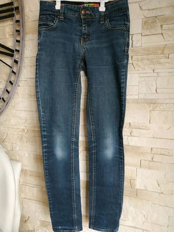 Jean femme cache cache tbe 34 effet délavé