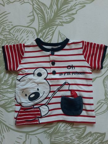 Tee-shirt manche courte 1mois