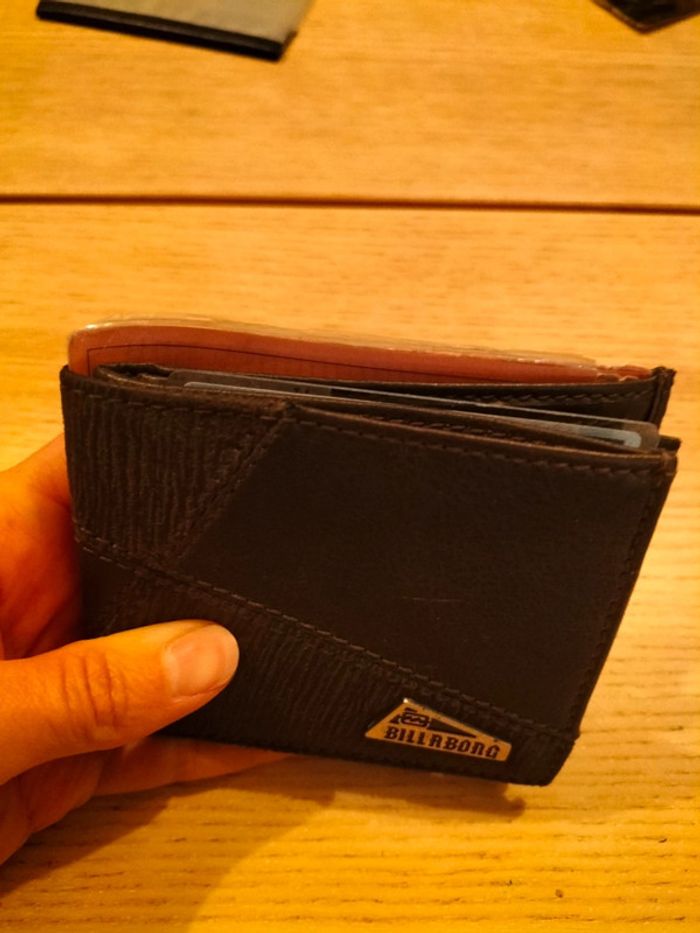 Portefeuille cuir billabong marron homme - photo numéro 10