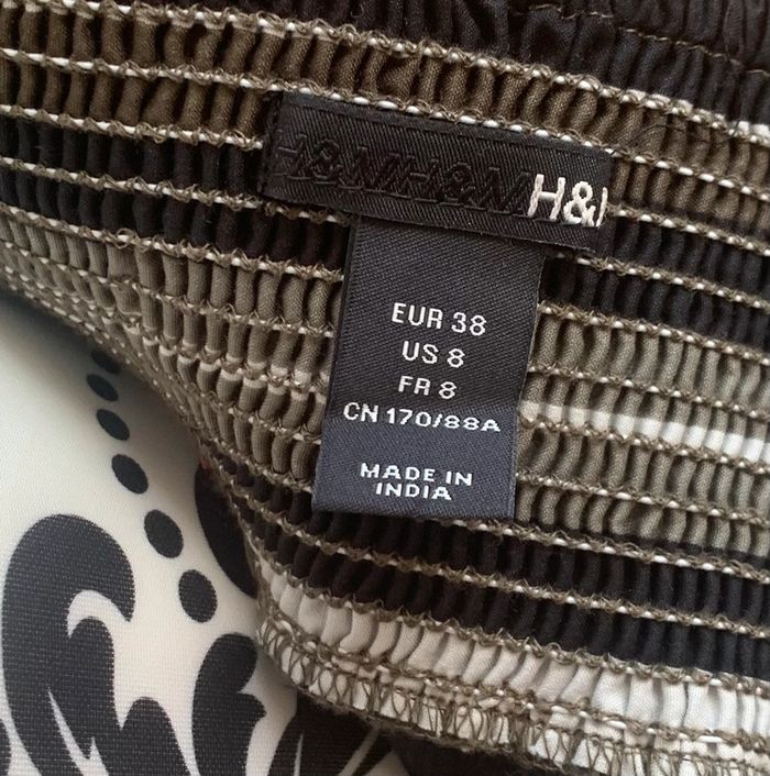 Robe dos nu rayée H&M taille 38 - photo numéro 5