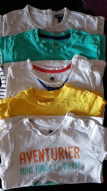 Lot de tee shirts garçon 24 mois